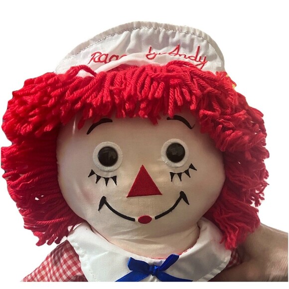 15' Vintage 1981 Applause Raggedy Andy Doll #8457 "80th Birthday" - Picture 7 of 16